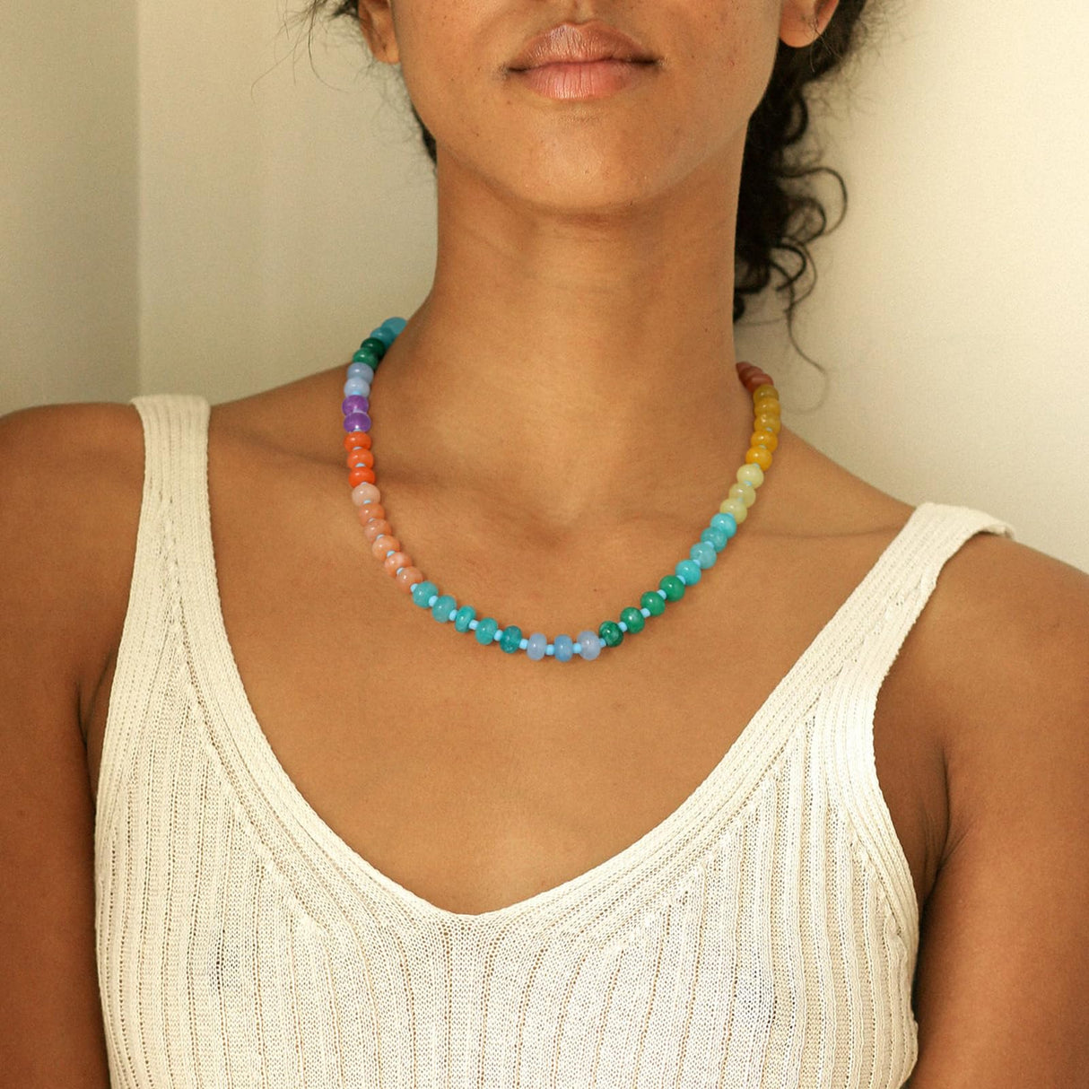 KELORIS PATH Beaded Gemstone Necklaces for Women (Creative)