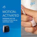 Scott Professional Automatic Hard Roll Paper Towel Dispenser (34348), Black, Wall Mounted, for ScottPro Blue Core Commercial Hand Towels (Qty 1)