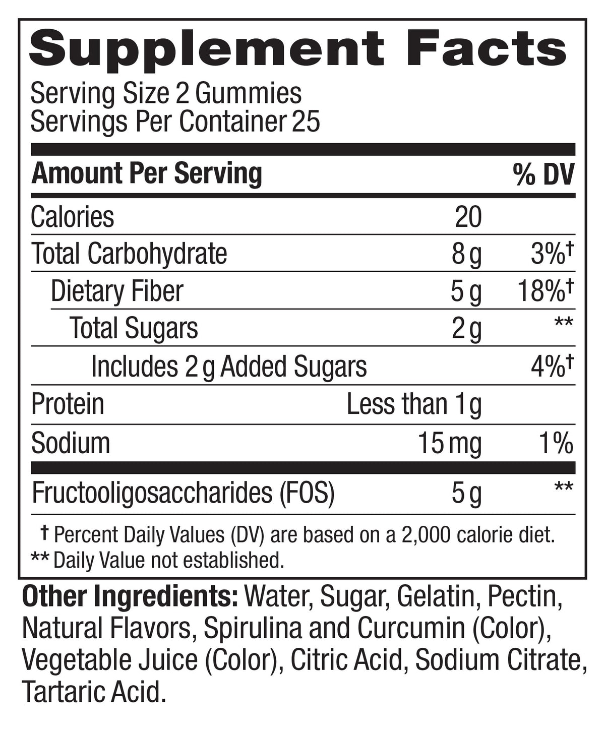 OLLY Fiber Gummy Rings, Prebiotic Fiber, Digestive Health, 50 Count