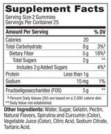 OLLY Fiber Gummy Rings, Prebiotic Fiber, Digestive Health, 50 Count
