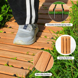 Wooden Garden Pathway Outdoor Walkway - 8 FT Roll Out Walkway