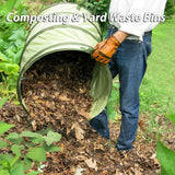 YUDI & GARDEN 45 Gallon Hard Bottom Collapsible Garden Bag