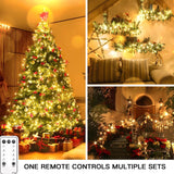 suddus String Lights Indoor Plug in 200 LED Christmas Lights Warm White