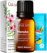 Gya Labs Manuka Essential Oil for Skin - 0.34 Fl Oz - 100% Pure Natural Manuka Oils for Skin, Nails, Candle Making & Aromatherapy - Herbaceous & Earthy Scent