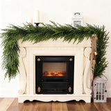 Artificial Norfolk Pine Garland - Faux Christmas Garland Fake Green Garland for Fireplace,Table, Stairs, Mantle, Window,Indoor Outdoor,Home,Holiday Decor (1 PCS,9 FT)