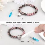 XIUDA Heart Cremation Memorial Urn Bracelet 316L Stainless Steel Keepsake Jewelry Urn Bracelet for Ashes for Women-With Me Always