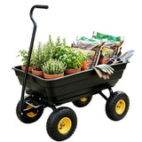 NORTHSKY Garden Dump Cart - 600lbs Load Capacity (Glossy Black)