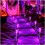 DenicMic Solar Halloween Lights Outdoor Waterproof 10 Pack Halloween Decor