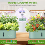 Hydroponics Growing System Indoor Garden: 12 Pods Herb Garden Kit Indoor with LED Grow Light Plant Germination Kit Aeroponic Healthy Fresh Herbs Vegetables Hydroponic Planter for Home Kitchen Office
