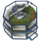 Hearth & Harbor Wreath Storage Container - Clear Christmas Wreath Storage Bag, Dual Zipper and Handles - 30" Premium Wreath Storage Organizer Box