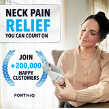 FORTHiQ Neck TENS Machine with Heat, Electric Neck Massager for Pain Relief, 15 Levels Deep Tissue Massage, Portable and Soothing, FSA or HSA Eligible