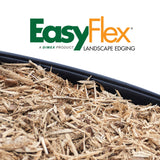 EasyFlex No-Dig Landscape Edging with BONUS Anchoring Spikes, 1.5 in. Tall Straight Top Plastic Garden Border, 100 Foot Kit, Black