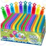 200 Pcs Mini Bubble Wands in 10 Colors, Bulk Party Favors for Kids, Themed Birthday, Christmas, New Year, Valentine, Carnival, School Classroom Prizes for Boys & Girls, Ideal Goodies Bags Stuffers