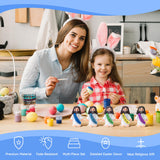 120Pcs Little Jesus Figures, 120pcs Action Figures Little Jesus Figurines in Bulk, Jesus Love You Figures, Religious Gifts for Christians Women Mom Easter Egg Stuffers Fillers, for Christmas (120)