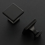 Ravinte Cabinet Knobs Matte Black Square Knobs for Cabinets and Drawers Cabinet Hardware Kitchen Cabinet Knobs 10 Pack