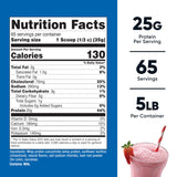Nutricost Whey Protein Concentrate (Strawberry Milkshake) 5LBS - Gluten Free & GMO Free