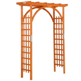 Yaheetech 85in Wooden Garden Arch Arbor Trellis for Backyard Patio Outdoor