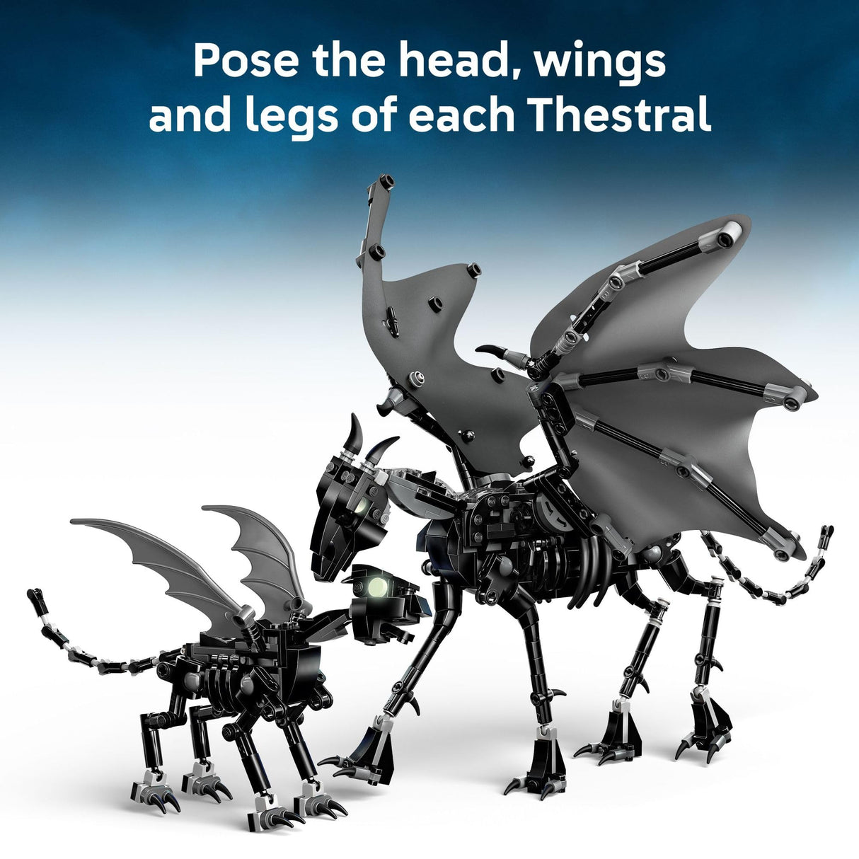 LEGO Harry Potter Thestral Family Building Toy - Pretend Play for Kids, Boys and Girls, Ages 10+ - Collectible Harry Potter Poseable Action Figures - Gift Idea for Christmas - 76458