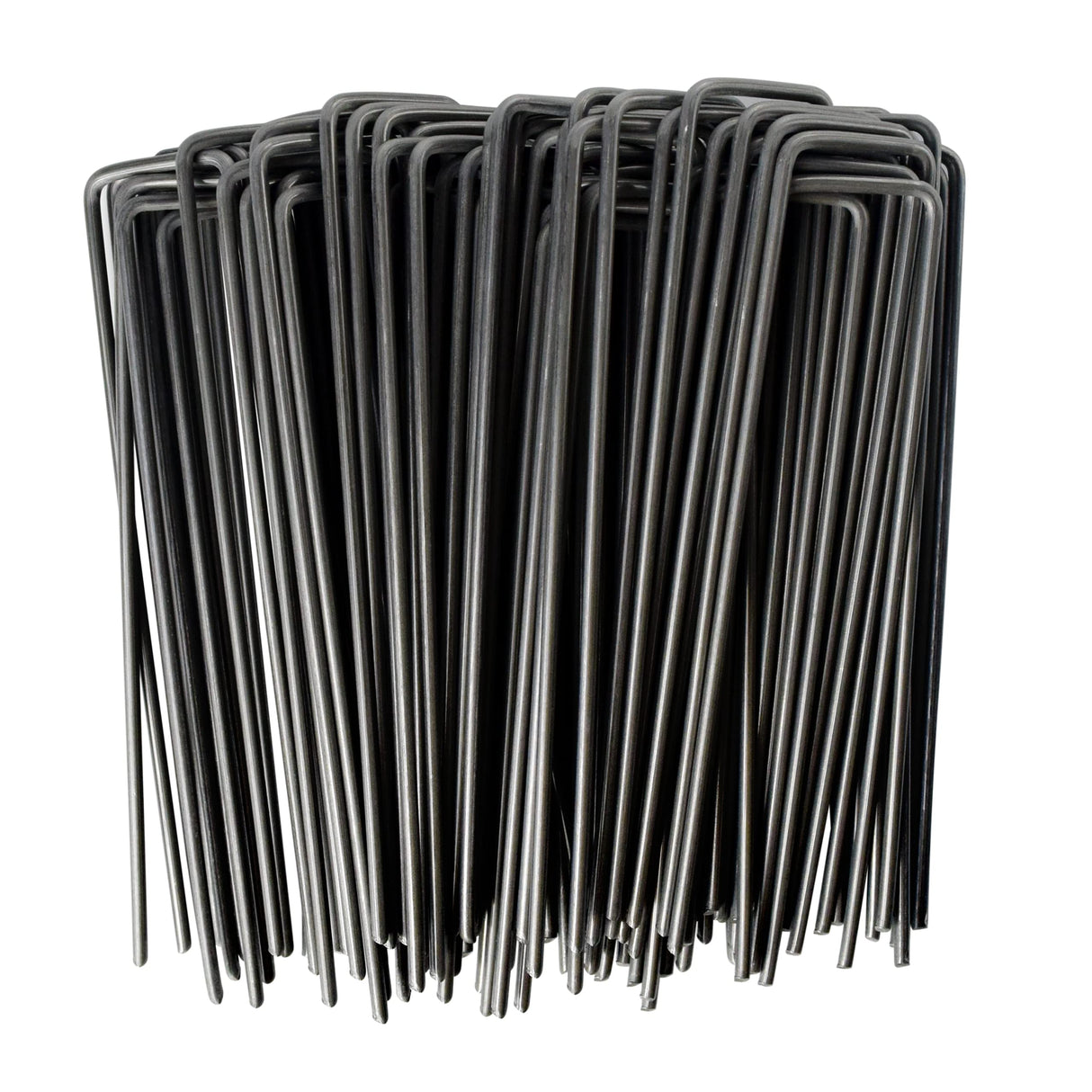 MySit 6" Garden Staples Landscape Stakes Ground Pins 100 Pack