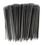 MySit 6" Garden Staples Landscape Stakes Ground Pins 100 Pack