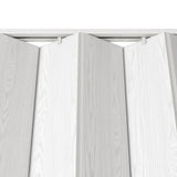 Techni Home Studio Series 32" W x 80" H PVC Foldable Accordion Door, Trimmable, Flexible Single Layer Panels, White Oak