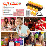 PChero Rechargeable Flameless Candles with Remote Timer & Charging Base, 12 Pack Votive Candles Battery Operated Tea Lights Flickering, LED Tealights for Home Wedding Halloween Fall Christmas Decor