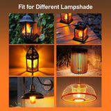 Vicstone Upgraded LED Flame Light Bulbs, 4-Mode Flickering Light Bulbs with Upside Down Effect, E26 Fire Light Bulb for Porch Party Patio Home Halloween Christmas Indoor Outdoor - 4 Pack