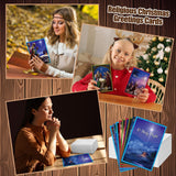 Motiskyy 100 Sets Christmas Cards with Envelopes and Stickers Christmas Cards Assortment Bulk Greetings for Xmas New Year Party Supplies 10 Designs, 6 x 4 Inch(Religious)