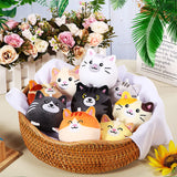 Libima 9 Pcs Mini Stuffed Animals Keychains 3.15 Inch Small Plush Cute Ornaments Bulk Toys for Baby Shower Birthday Party Decors Gift Bags Fillers Halloween Christmas Basket Stuffers(Cat)
