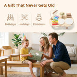 Wooden Drum Set for Toddlers 1-3, Montessori Musical Toy for Kids