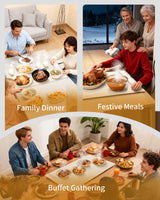 Food Warming Mat - Fast & Full Surface Heating, Silicone Heat Pad with 3 Adjustable Temperature Settings for Buffets Parties, Rollable Electric Warming Tray,Kitchen Heated Plate,Countertop Food Warmer