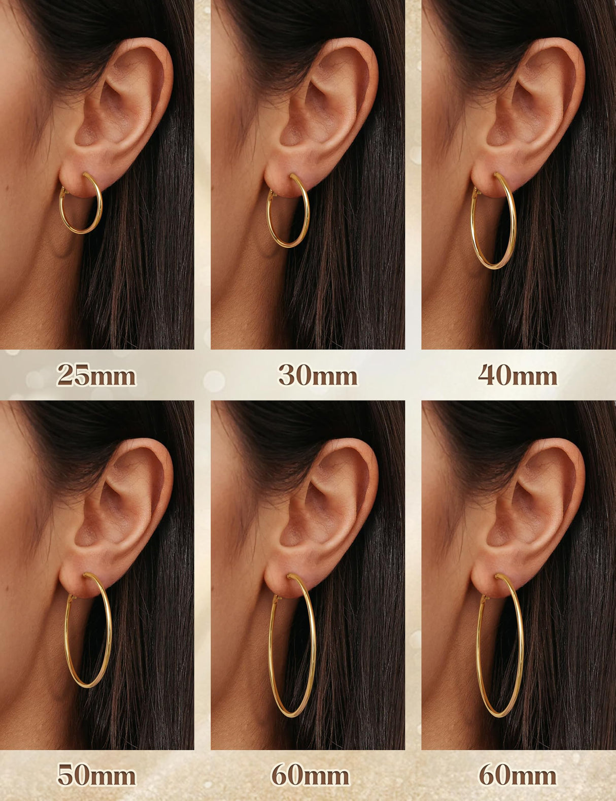 CASSIECA 10 Pairs Clip On Hoop Earrings for Women Fake Earrings Gold Silver