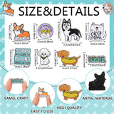 CraftyDream 40 Pcs Dog Enamel Pins for Backpacks Funny Pet Dog Lapel Pins