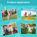2 Pack Color Hoop - Size & Length Adjustable, Plastic Toys for Adults & Party Games, Gymnastics & Dog Agility Equipment, Christmas Wreath
