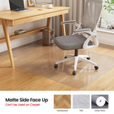 Yecaye Desk Chair Mat for Hardwood Floor, 48"×36" Office PVC Computer Chair Mat, Floor Protector for Rolling Chairs