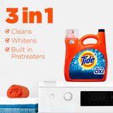 Tide Ultra Oxi Liquid Laundry Detergent HE Compatible, 94 Loads, 132 fl oz (Packaging May Vary)