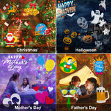 Brighter Christmas Projector Lights Outdoor,2025 Upgrade Holiday Projectors with 19HD Slides (Ocean Wave & Patterns), Weatherproof Christmas,Halloween Projector,Christmas Decorations for Light Show