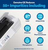 GE XWFE Refrigerator Water Filter, Genuine Replacement Filter, Certified to Reduce Lead, Sulfur, and 50+ Other Impurities, Replace Every 6 Months for Best Results, Pack of 1
