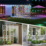 63 Inch White Metal Pipe Garden Trellis Support Fence Frame for Climbing