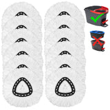 12 Pack Mop Heads Replacement for O-Ceda Easy Wrin Spin Mop, Microfiber Spin Mop Refills, Easy Cleaning Mop Head Replacement