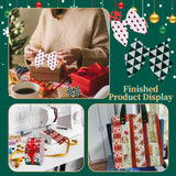 Jelly Roll Quilting Fabric, Scraps Squares Strips, Snowman Pattern Roll Cotton Fabric for Christmas DIY Crafts & Home Decor