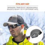 Ergodyne Skullerz 8945F(x) Universal Bump Cap Insert with Extra Venting, Fits Into Any Baseball Hat, 2-Pack, Charcoal