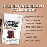 Clean Simple Eats Whey Isolate Protein Powder, Brownie Batter, 30 Servings