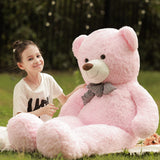 Poutmac Big Pink Teddy Bear 4Ft Giant Stuffed Animal Plush Toy for Girlfriend Women Kids for Valentines Christmas Birthday
