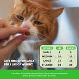 Pet Honesty Vet Backed Cat Hairball Remedy Chews, Chicken, 30-Day Supply
