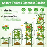 Legigo 6 Pack 60 Inch Tomato Cages for Garden, Heavy Duty Tomato Trellis