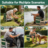Toptoo Garden Kneeler and Seat with 11.5" Wide Pad, Foldable Garden Stool with 2 Tool Bags, Heavy Duty Garden Kneeler for Gardening, Women, Horticulturist