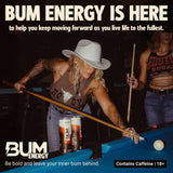 BUM Sugar Free Energy Drink, Nootropics, Root Beer 12 Pack, 12 Fl Oz