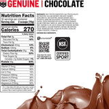 Muscle Milk Genuine Protein Powder, Chocolate, 4.94 Pound, 32 Servings, 32g Protein, 2g Sugar, Calcium, Vitamins A, C & D, NSF Certified for Sport, Energizing Snack, Packaging May Vary