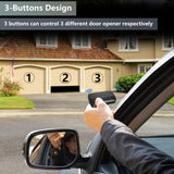 Universal Garage Door Opener Remote Compatible with LiftMaster Chamberlain Genie Craftsman Linear Wayne Dalton Overhead Garage Door Opener has Learn Button or Dip Switch (2 Pack)